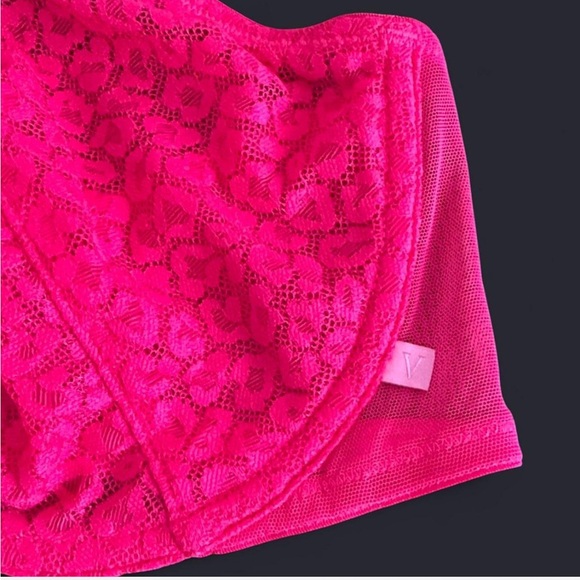 NWT! Victoria’s Secret Sexy Tee Lacie Unlined Demi Bra Pink Cheetah Size 38C - Picture 3 of 8